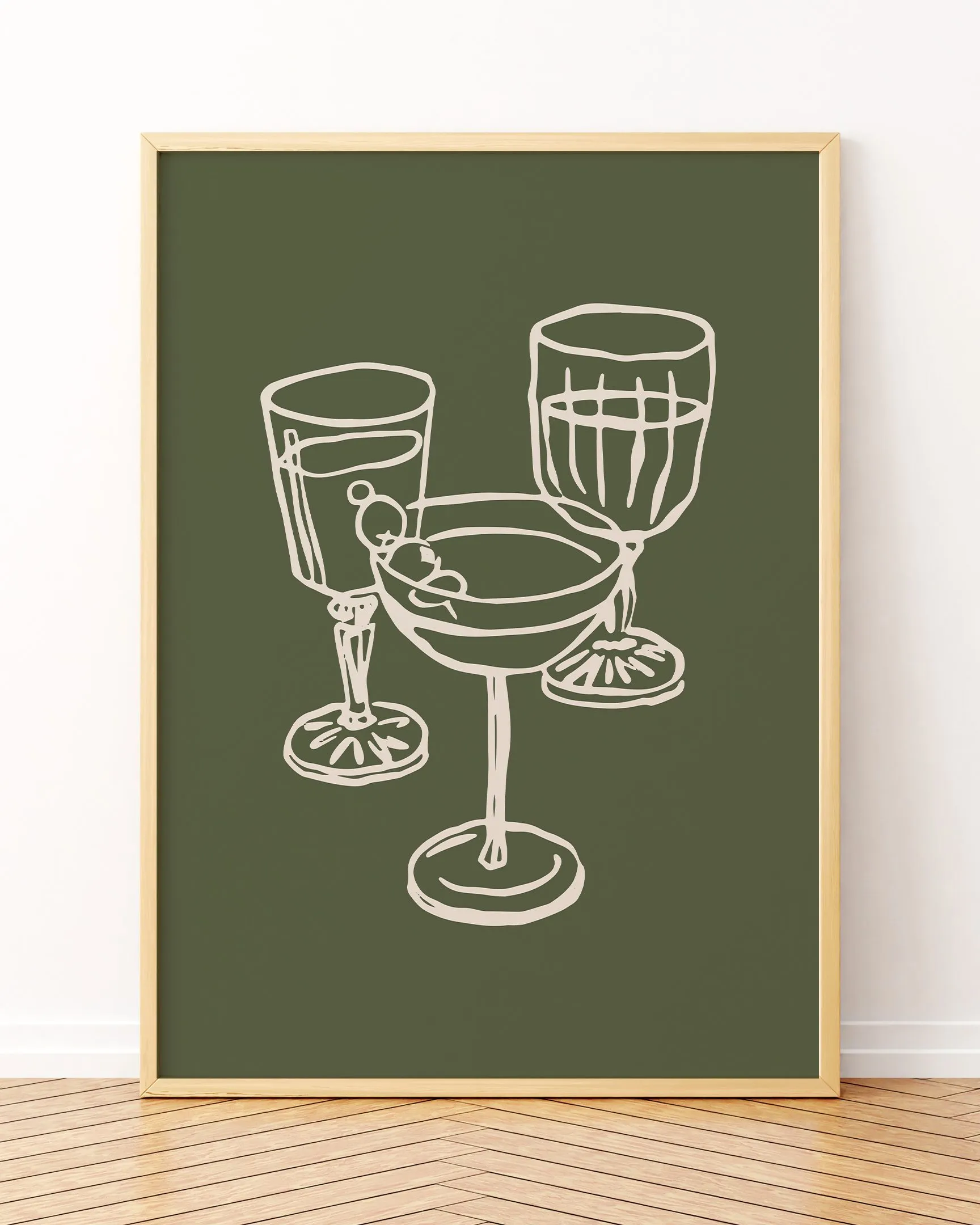 Cheers.02 - 2 Adet Tablo Setleri, Ahşap Çerçeve, Çerçeveli Tablolar, Kokteyl Tabloları, Çerçeve, Tablolar