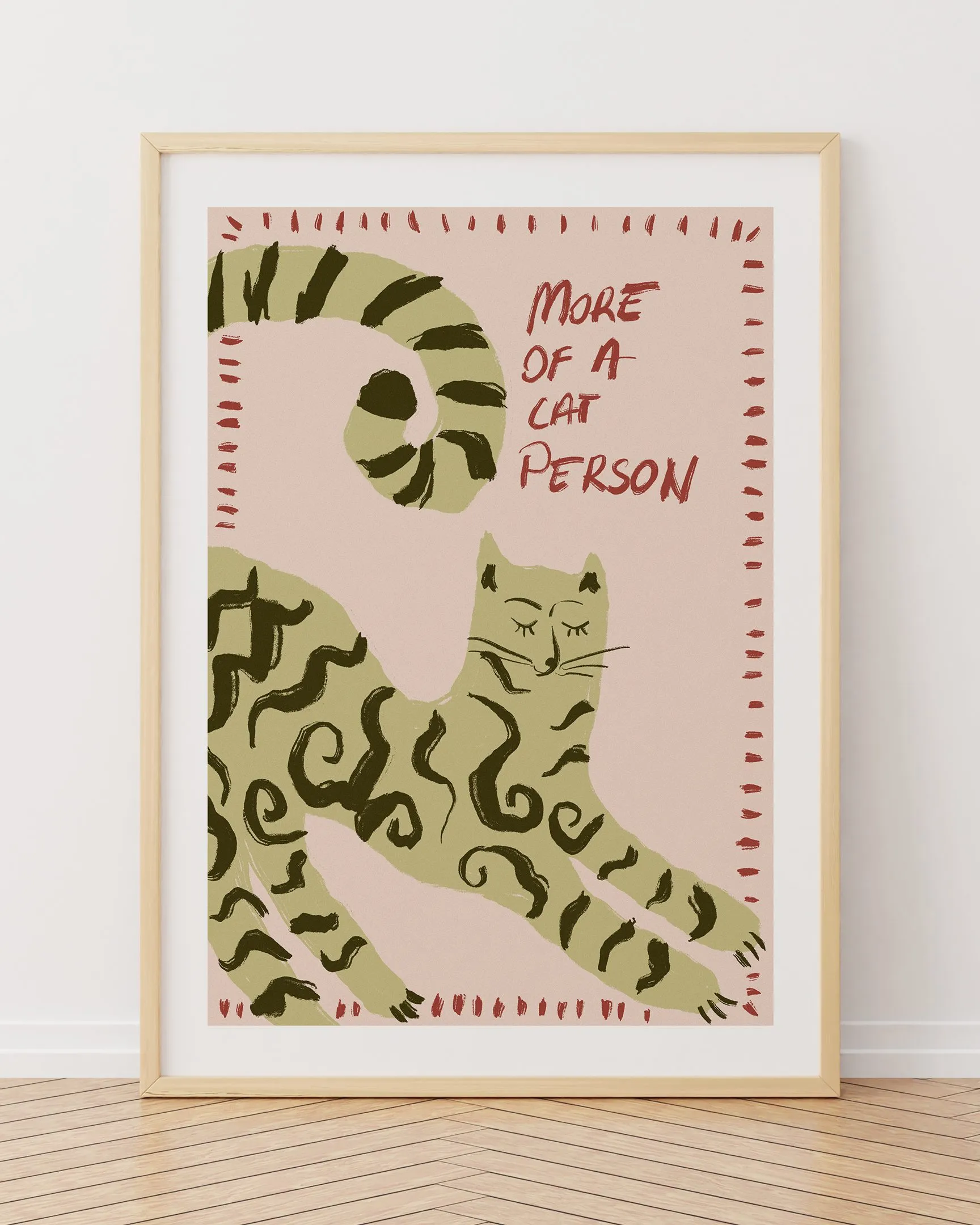 Cat.02 - Ahşap Çerçeve, Çerçeveli Tablolar, Kedi & Sanatçı Tabloları, Çerçeve
