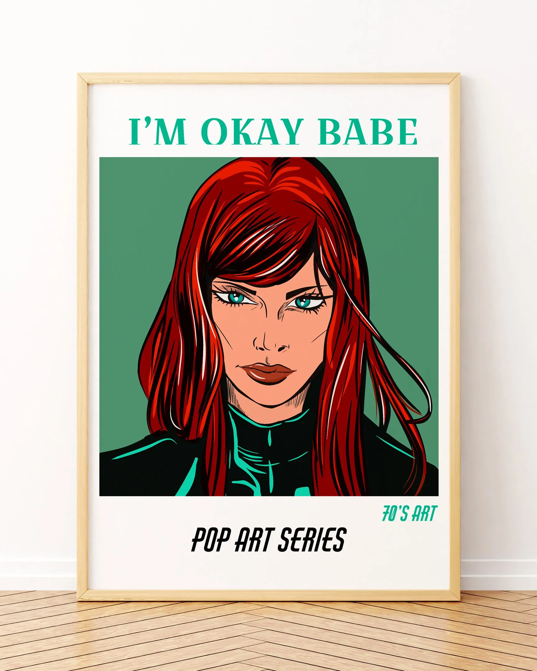 Popart.03 - Ahşap Çerçeve, Çerçeveli Tablolar, Popart Tablolar, Çerçeve