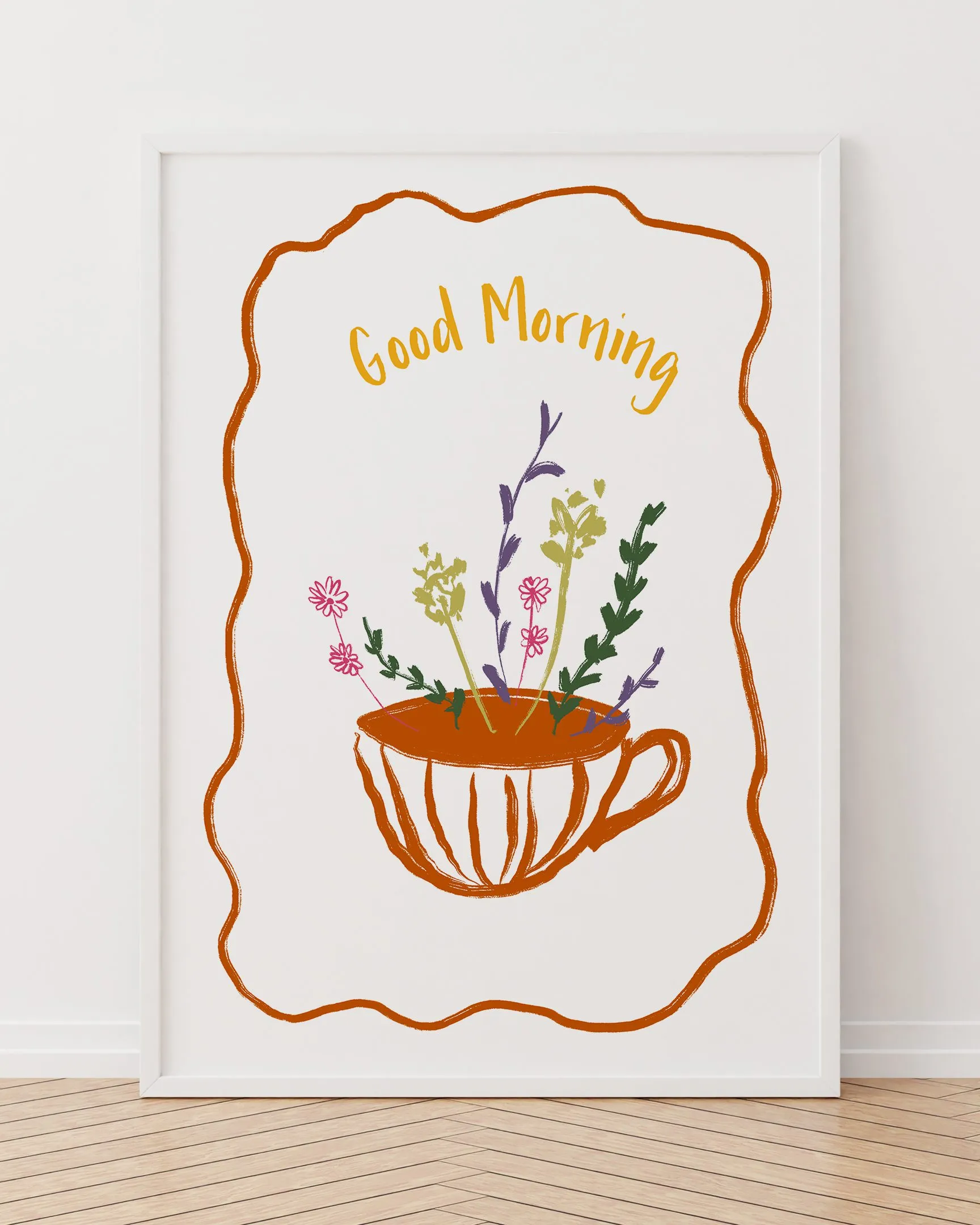Coffee.06 - Ahşap Çerçeve, Çerçeveli Tablolar, Kahve Tabloları, Çerçeve