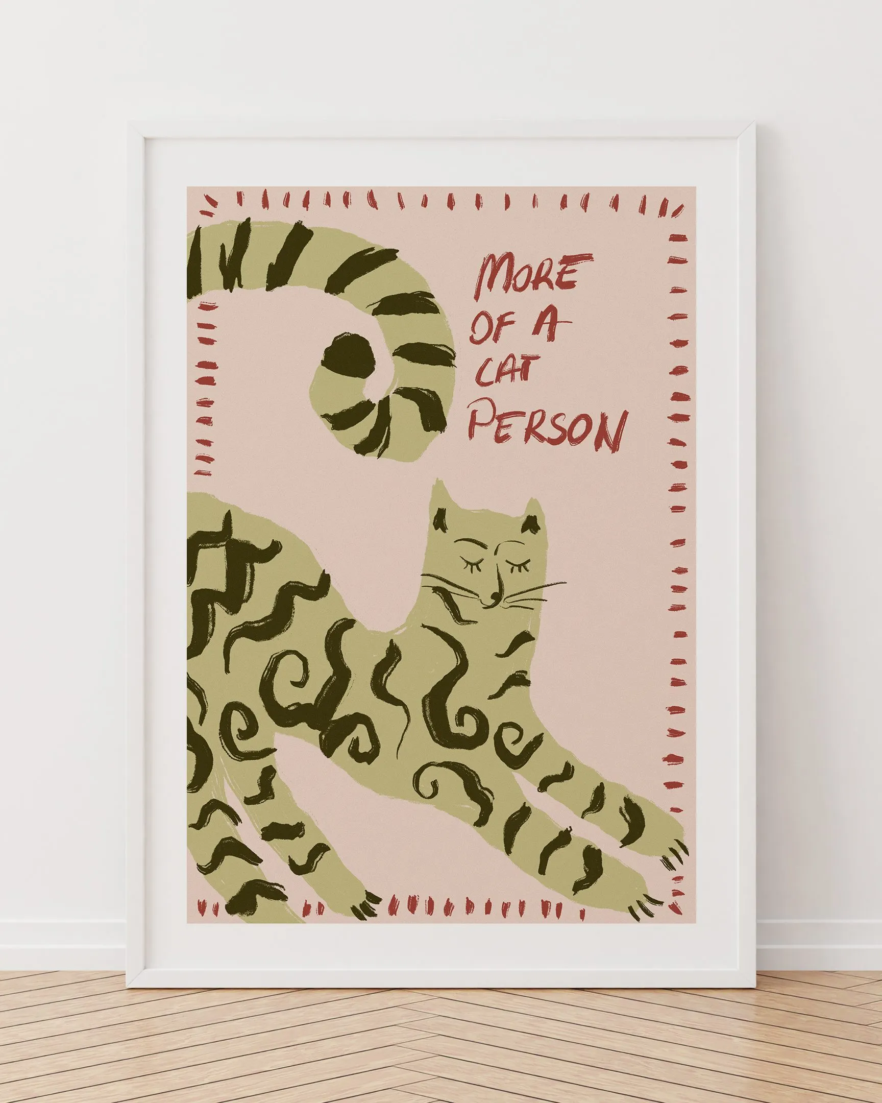Cat.02 - Ahşap Çerçeve, Çerçeveli Tablolar, Kedi & Sanatçı Tabloları, Çerçeve