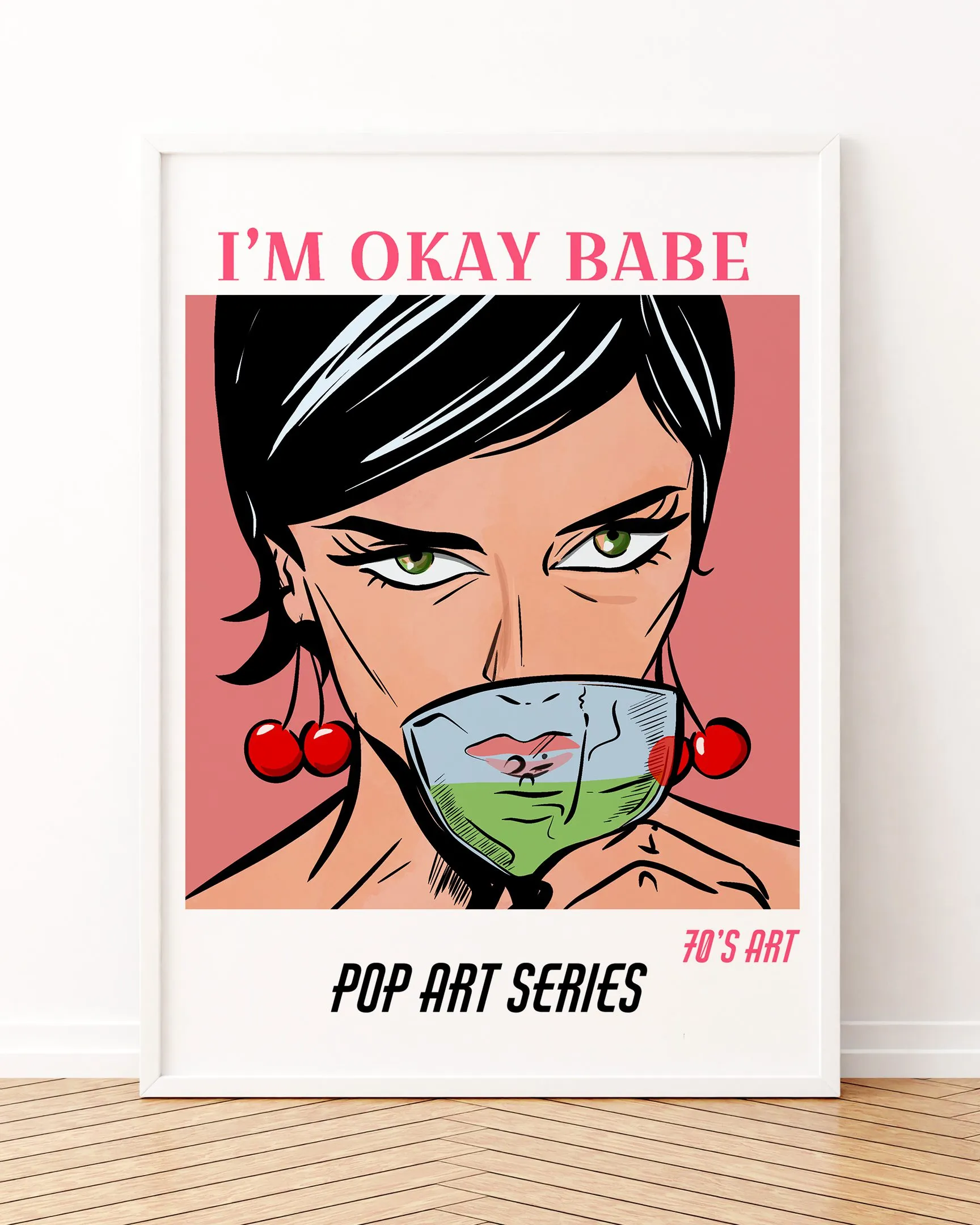 Popart.02 - Ahşap Çerçeve, Çerçeveli Tablolar, Popart Tablolar, Çerçeve